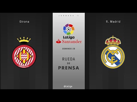 Rueda de prensa Girona vs R. Madrid