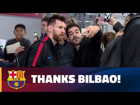 Barça returns to Barcelona after the win in Bilbao