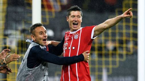 Veterans Robert Lewandowski, Arjen Robben lead Bayern past Dortmund