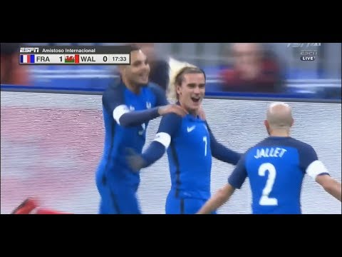 Griezmann goal vs Wales - France vs Wales - 10/11/2017