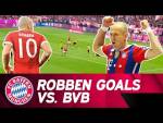Arjen Robben's Best Goals against Borussia Dortmund ?????