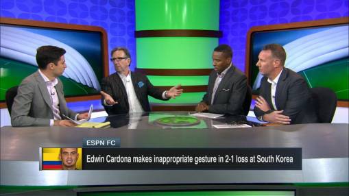 Cardona sorry for eye gesture vs. S Korea