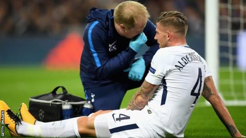 Tottenham's Alderweireld out until after Christmas