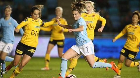 Man City reach Women's Champions League last eight