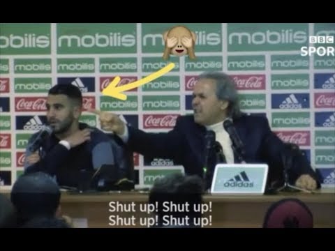Is this the angriest press conference ever ? featuring Mahrez