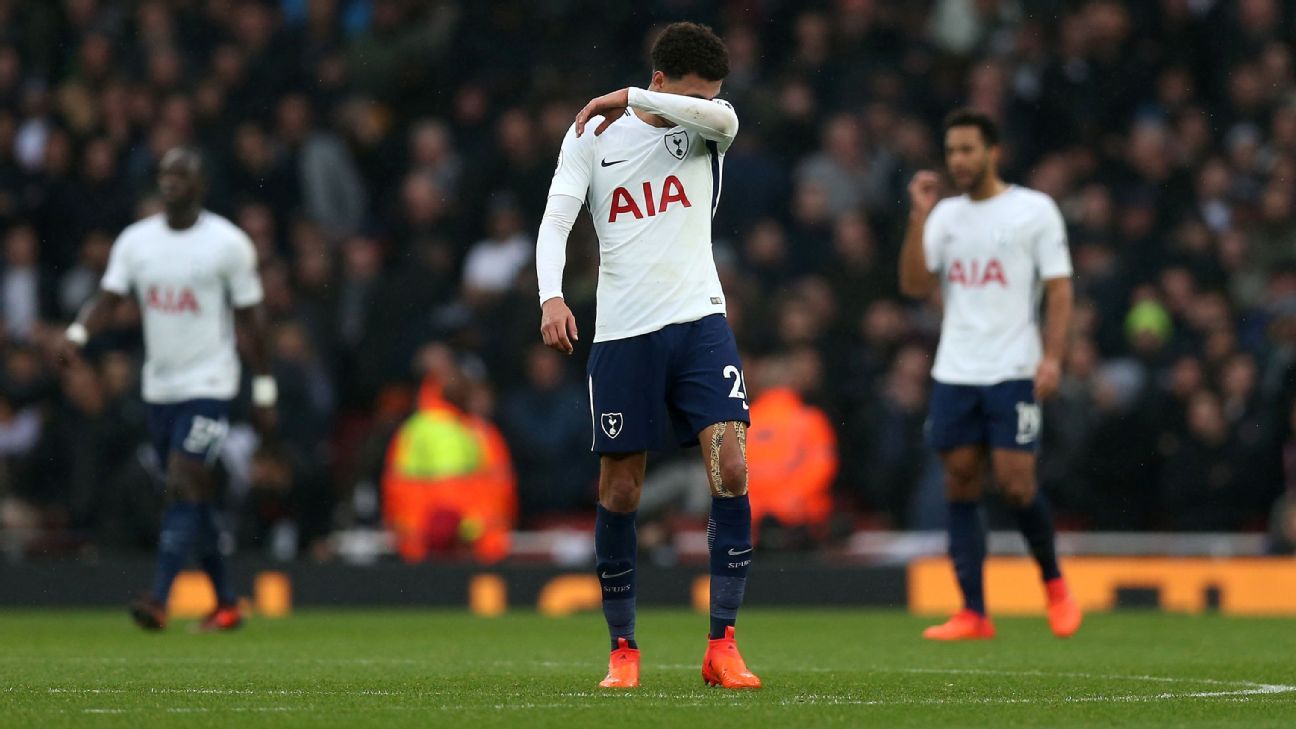 Dele Alli's day to forget as Tottenham endure derby day misery at Arsenal