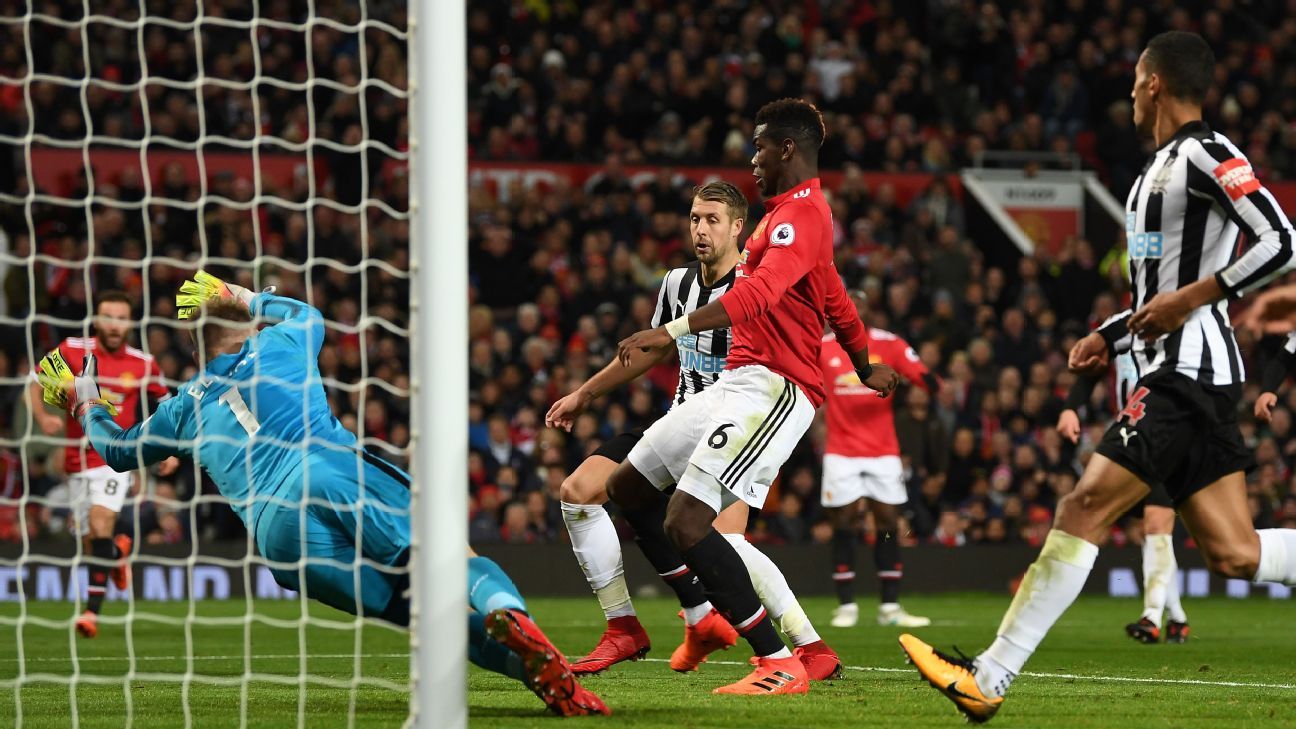 Paul Pogba outstanding as Manchester United thump Newcastle