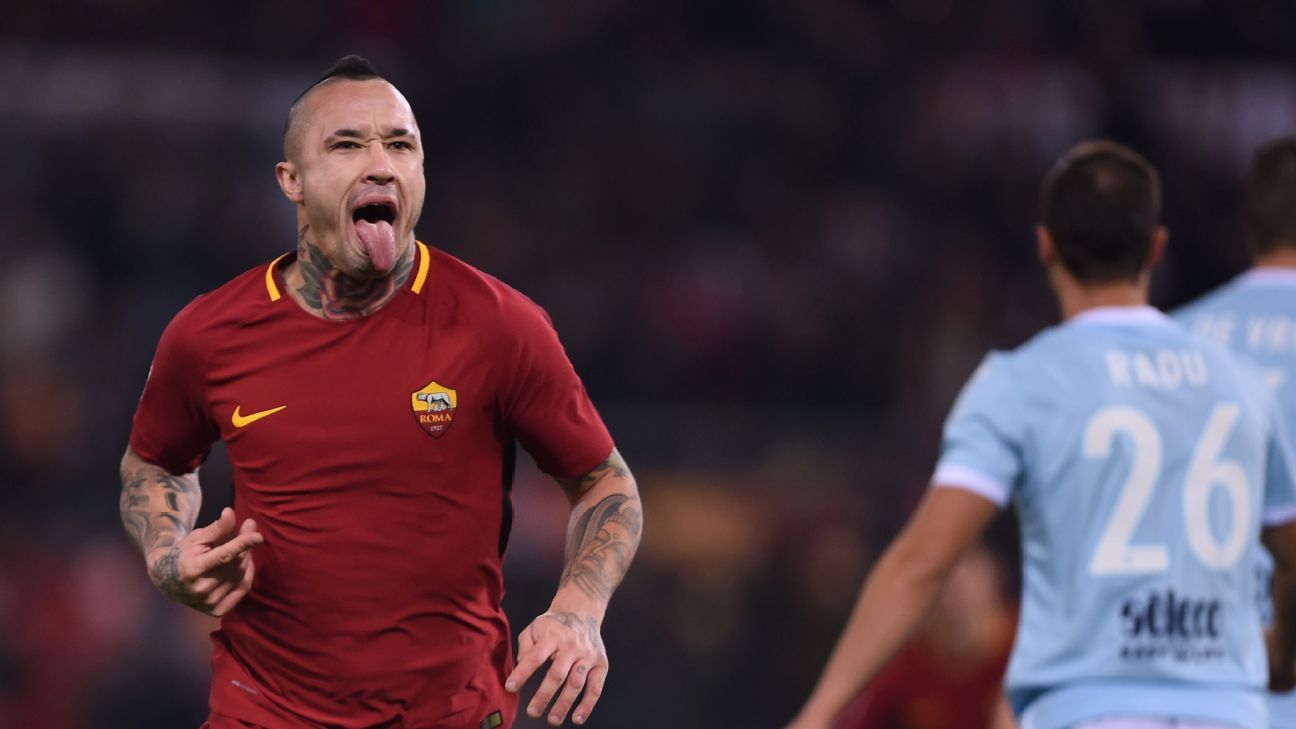 Radja Nainggolan, Diego Perotti fire Roma past Lazio in <i>Derby della Capitale</i>