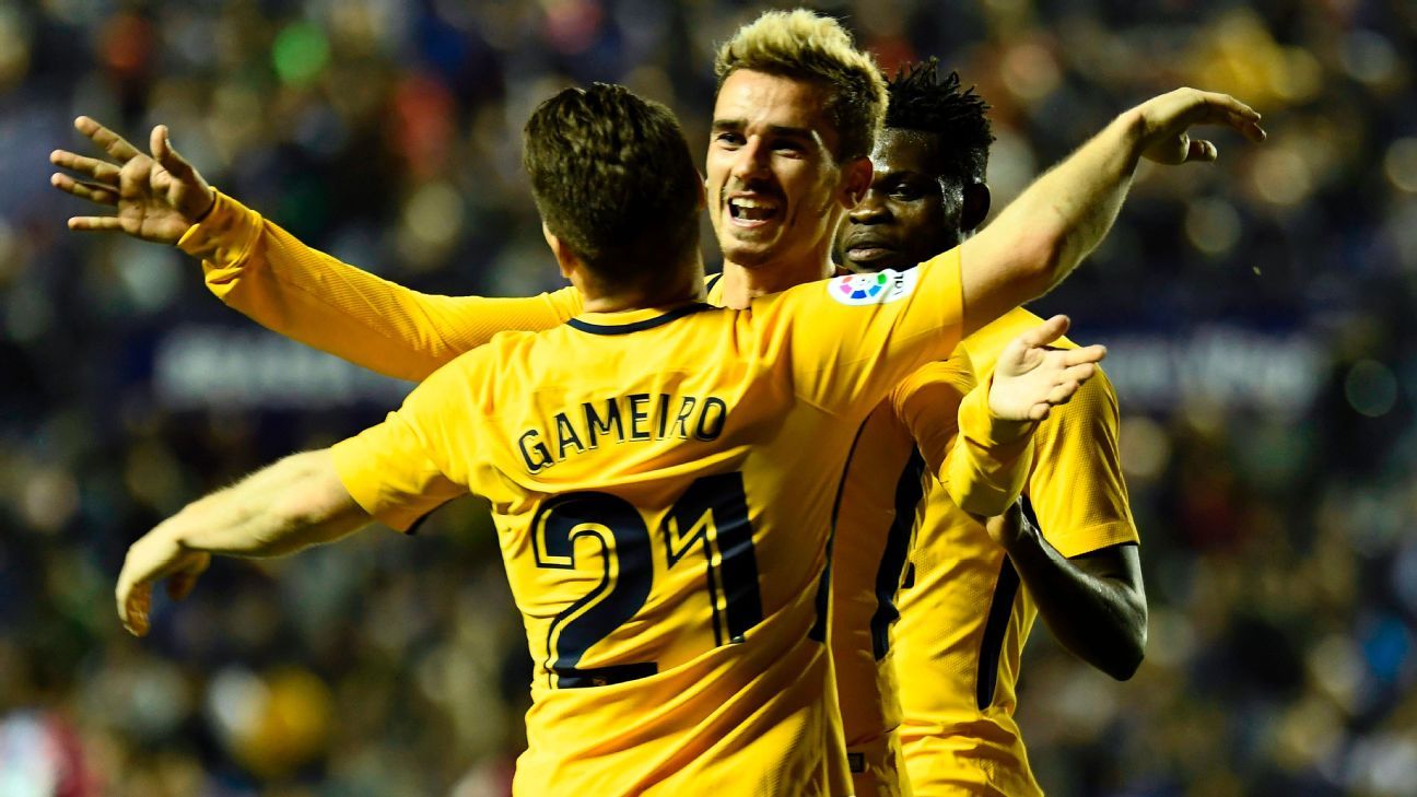 Kevin Gameiro, Antoine Griezmann, Koke in top form in Atletico victory