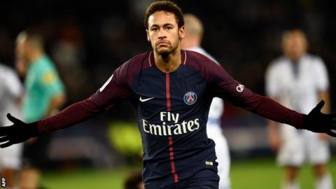 Neymar and Cavani send PSG 10 points clear in Ligue 1