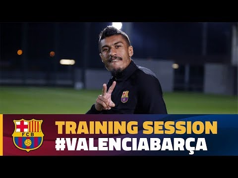 Last training session before the trip to Valencia