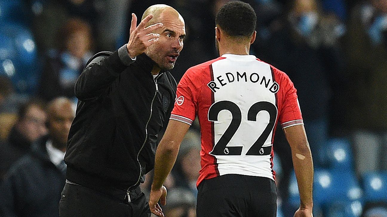 Nathan Redmond: Guardiola 'only complimentary' in postmatch chat