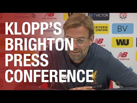 Jürgen Klopp's Brighton press conference from Melwood | Matip update, latest on Lallana and more
