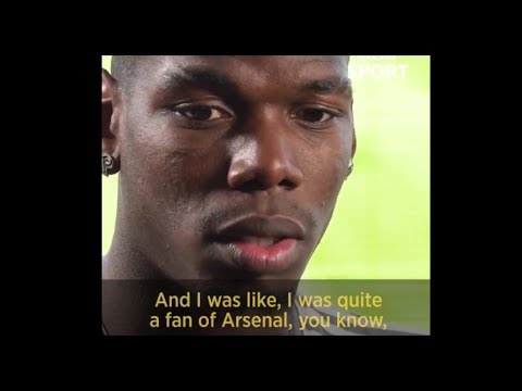 Paul Pogba admits to being an Arsenal fan when he was younger