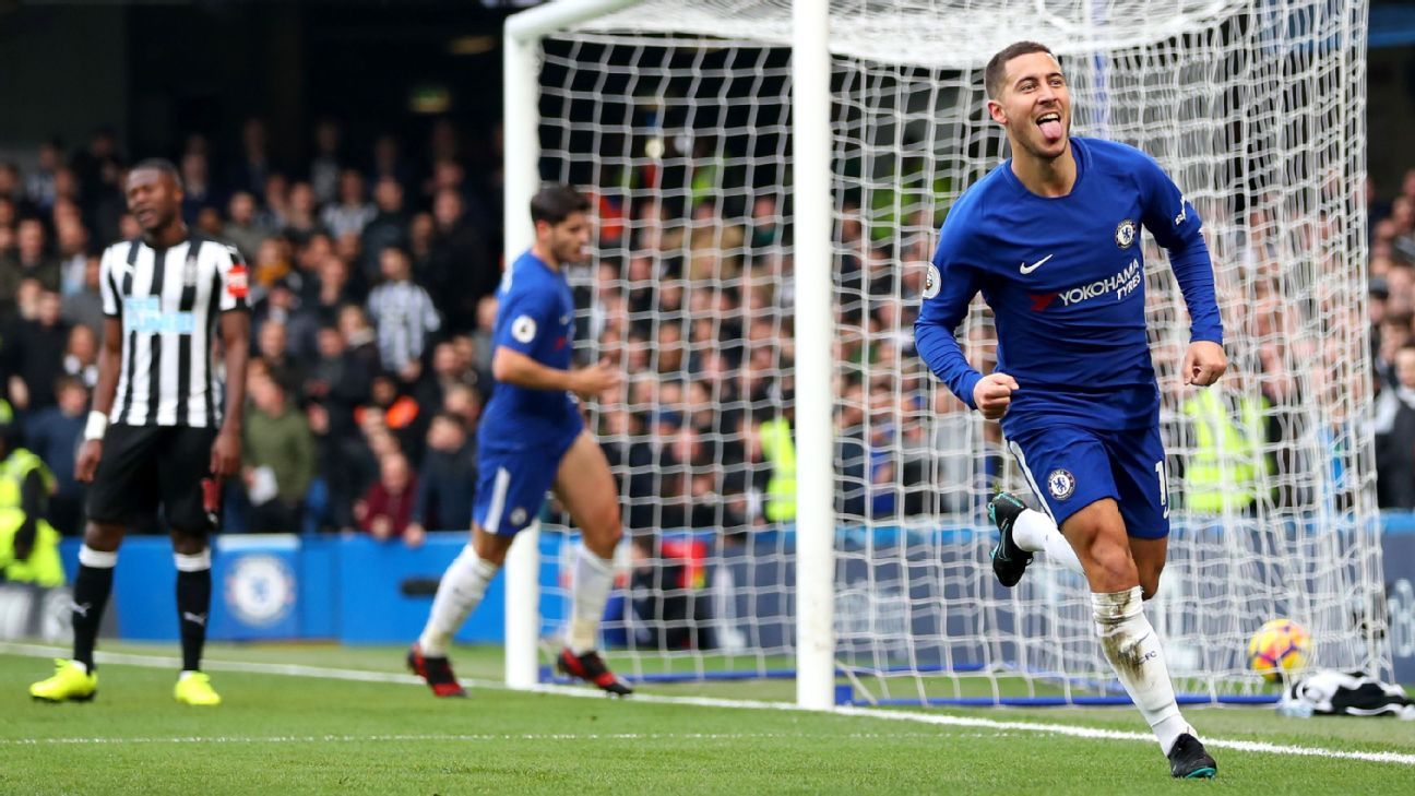 Eden Hazard at blistering best as Chelsea stroll past Newcastle