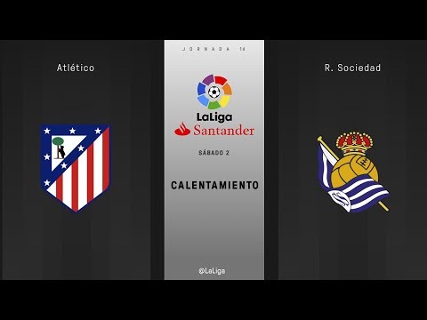Calentamiento Atlético vs R. Sociedad