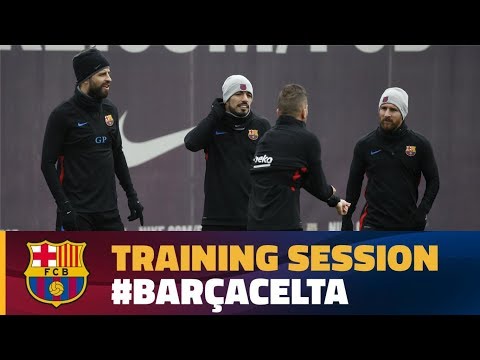 Last workout before the match against Celta