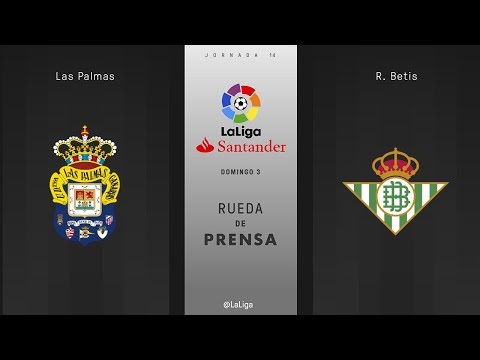 Rueda de prensa Las Palmas vs R. Betis