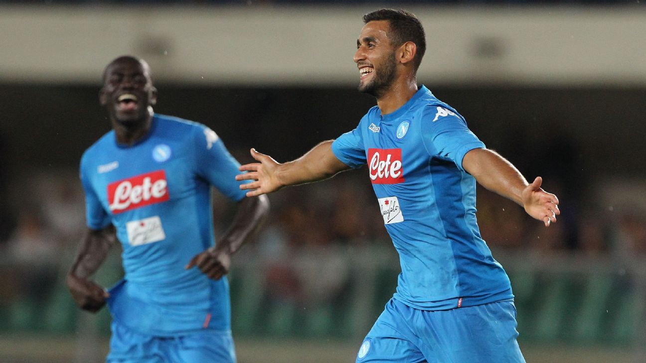 Napoli give defender Faouzi Ghoulam contract extension until 2022