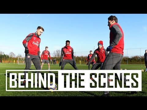 BEHIND THE SCENES: 5v2 in training at London Colney