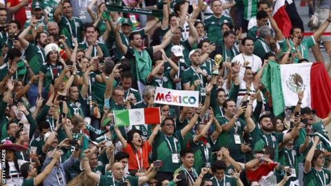 World Cup 2018: Fifa issues £7,615 fine for 'homophobic chanting' by Mexico fans