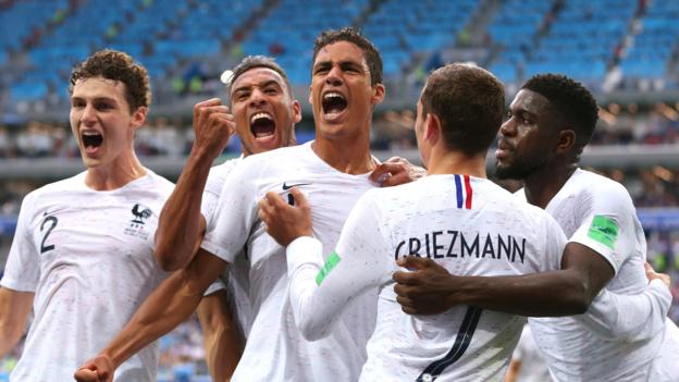 World Cup 2018: France beat Uruguay 2-0 to reach semi-final