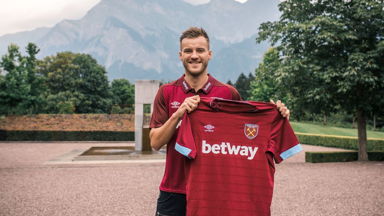 West Ham sign Andriy Yarmolenko from Borussia Dortmund on four-year deal