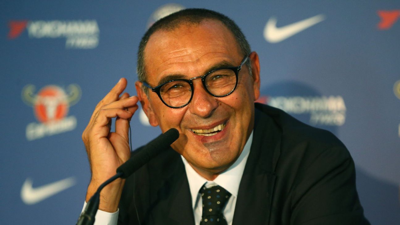 New Chelsea boss Maurizio Sarri presents himself as the anti-Antonio Conte