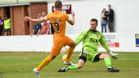 Player-manager Miller scores first Livingston goal