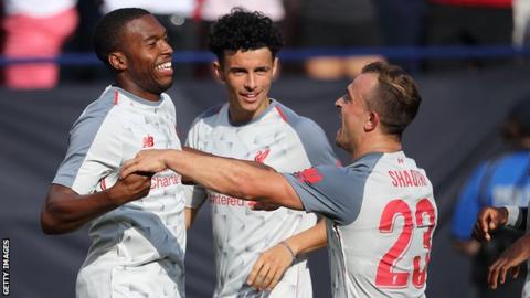 Shaqiri scores stunning overhead kick as Liverpool thrash Man Utd