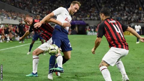 Tottenham beat Milan in final US tour game