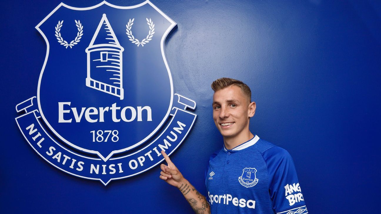 Everton's Lucas Digne explains 'never walk alone' tattoo on chest
