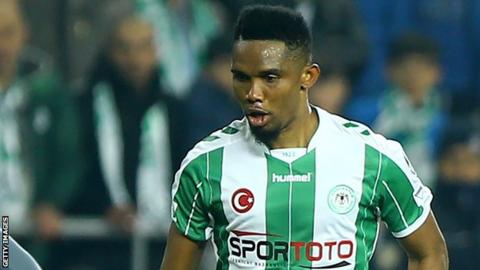 Eto'o leaves Turkish club Konyaspor with two years still left on deal