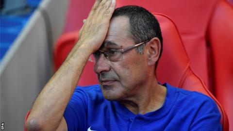 Maurizio Sarri: Community Shield loss shows issues for new Chelsea boss