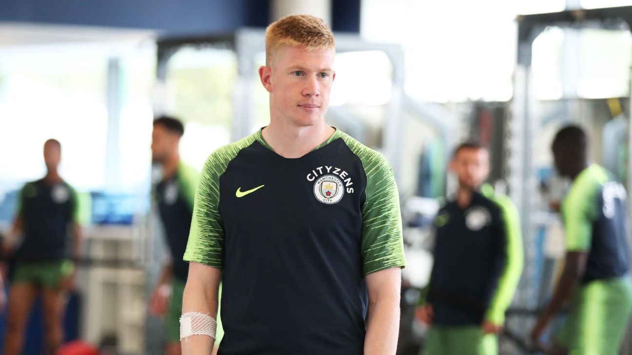 Kevin De Bruyne suffers knee injury at Manchester City training
