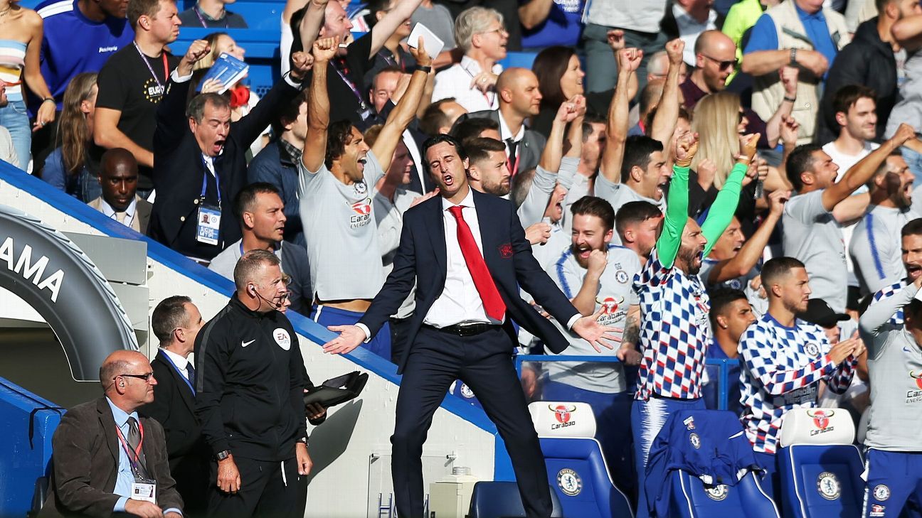 Chelsea win five-goal thriller against Arsenal at Stamford Bridge