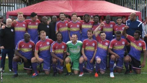 clapton fc away shirt