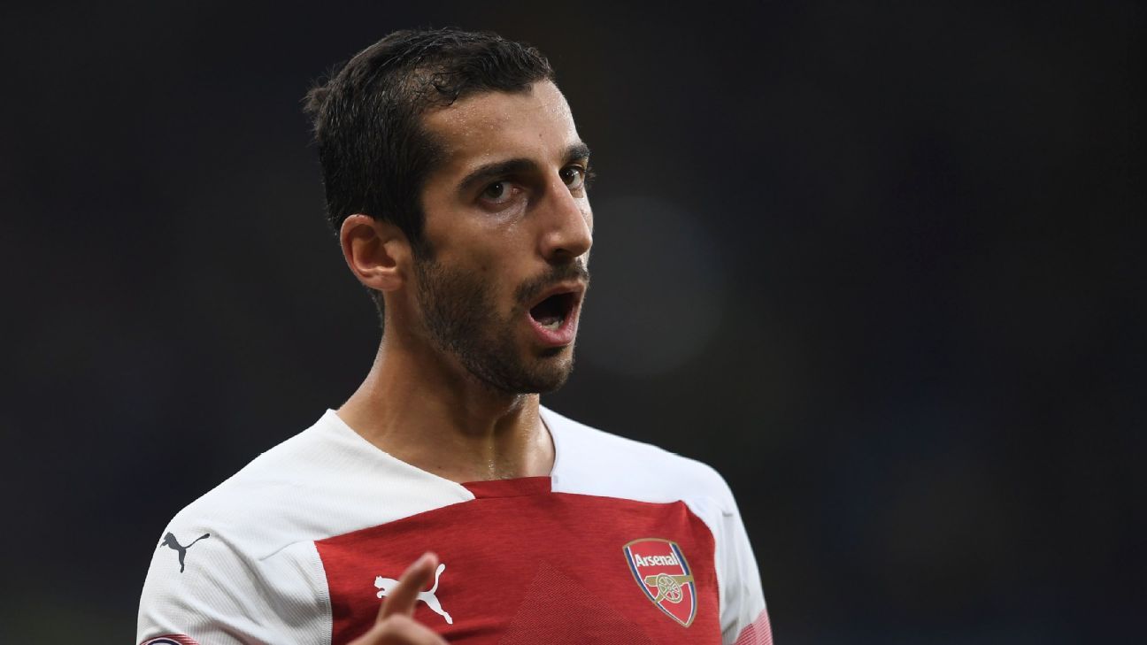 Europa League draw puts Arsenal's Henrikh Mkhitaryan's availability in doubt