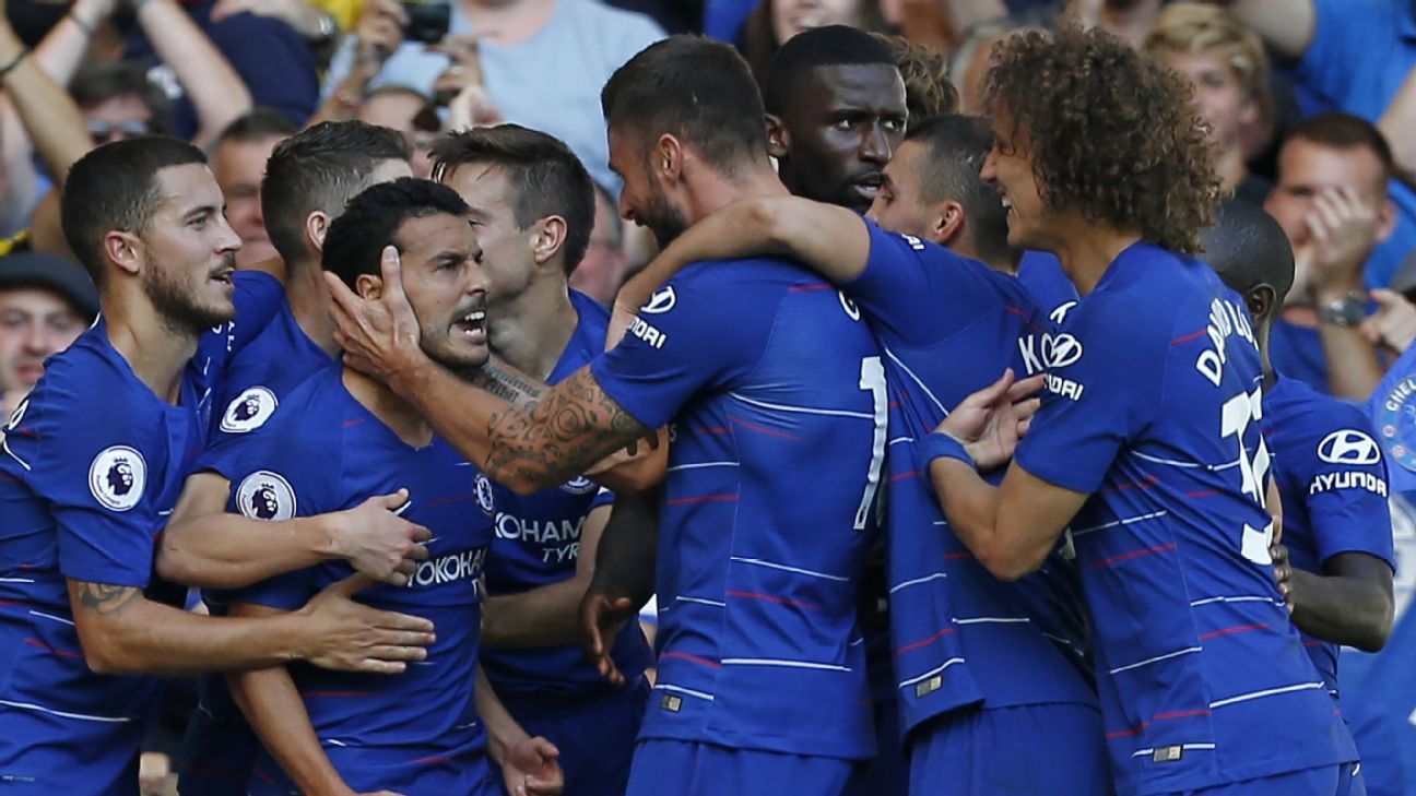 Chelsea's Pedro-inspired late surge seals victory on mixed day for Luiz, Morata