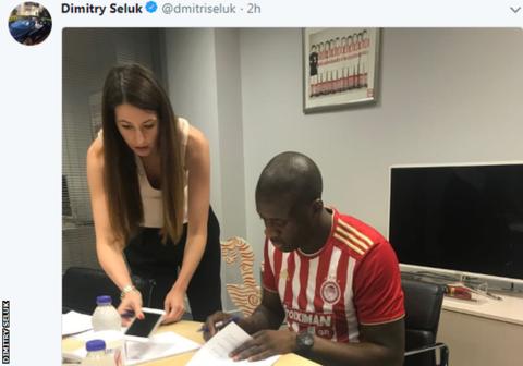 Yaya Toure: Olympiakos fans welcome former Manchester City player to Athens