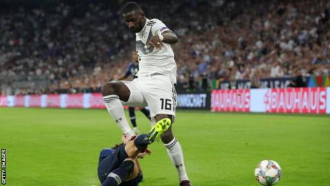 Rudiger sorry for tackle that left Pavard with neck marks