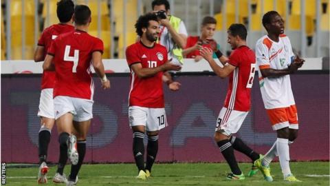 Two goals, two assists, two missed penalties - Salah stars in Egypt win