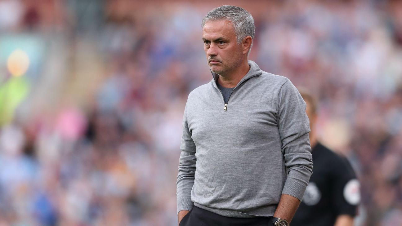 Jose Mourinho suffers embarrassing fall at Wembley while watching England-Spain