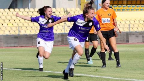 Two sent off as Glasgow City beat Cypriots in Champions League