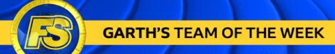 Whose team-mates 'took off like stealth bombers' whenever he got the ball? Garth's team of the week
