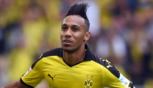 Aubameyang at home in Dortmund