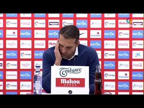 Rueda de prensa de Rubén Baraja tras el Real Sporting vs Málaga CF (2-2)