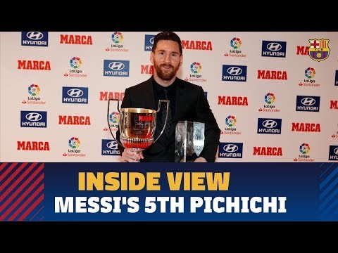 [BEHIND THE SCENES] Messi receives LaLiga 2017/18 top goal scorer award