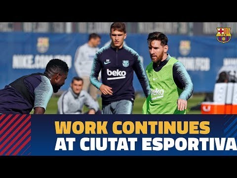 Messi & Co. continue work at Ciutat Esportiva