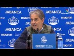 Rueda de prensa de José Ignacio González tras el RC Deportivo vs CA Osasuna (2-0)